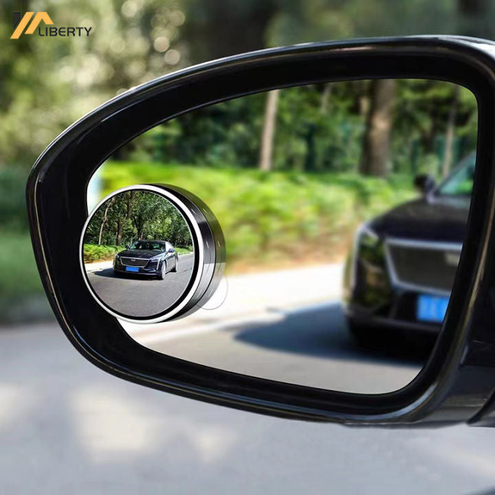 2pcs Round Blind Spot Mirrors – Wide-Angle Lens for Enhanced Rear and Side View Visibility – Convex Mirror for Cars, SUVs, and Trucks – Universal Fit Safety Accessory - Plastic Material - Quality 01