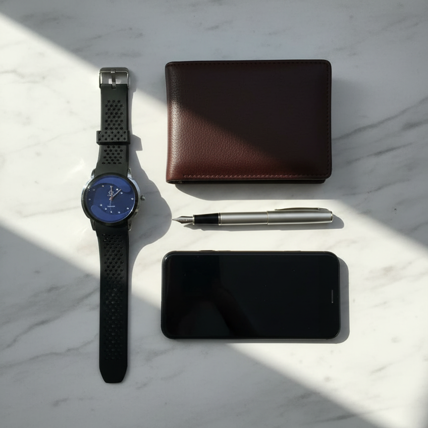 Stylish Quartz Analog Wrist Watch for Men & Women – Black