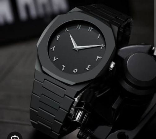 Full BLACK AURA Quartz Watch – Lightweight Design, , Premium Quality & Finish - Best Quality Analog Watch For Boys - Watch For Men | Full Black Color Watch - (Without Box)