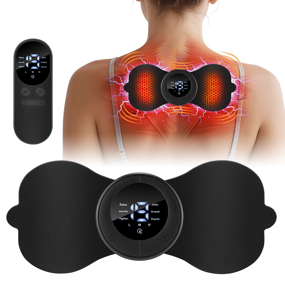 Wireless EMS Mini Body Massager – Portable Butterfly Massager For Blood Circulation & Pain Relief