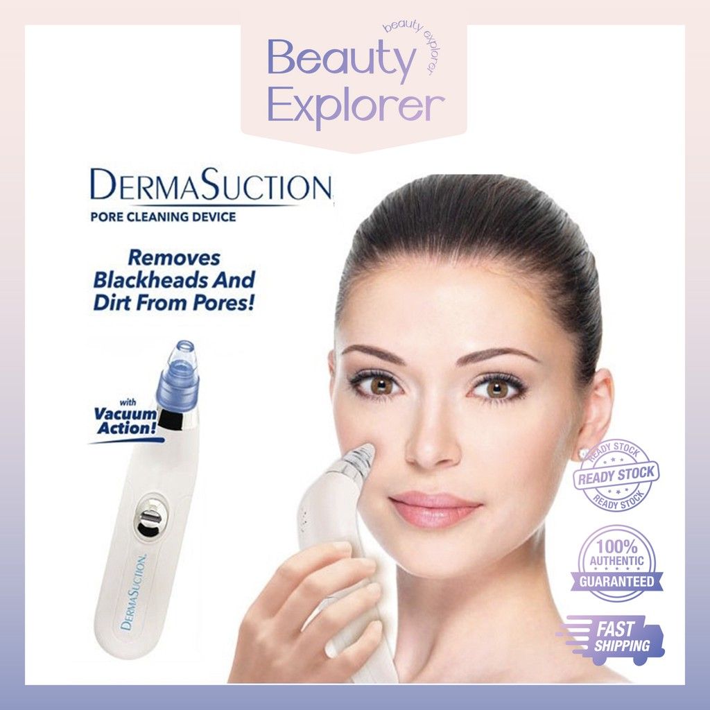 Derma Suction Pore Cleaning Device With Powerful Vacuum Action Gently Removes Dirt, Oil, And Blackheads, Leaving Skin Clean, Smooth, And Refreshed (Cell Operated)