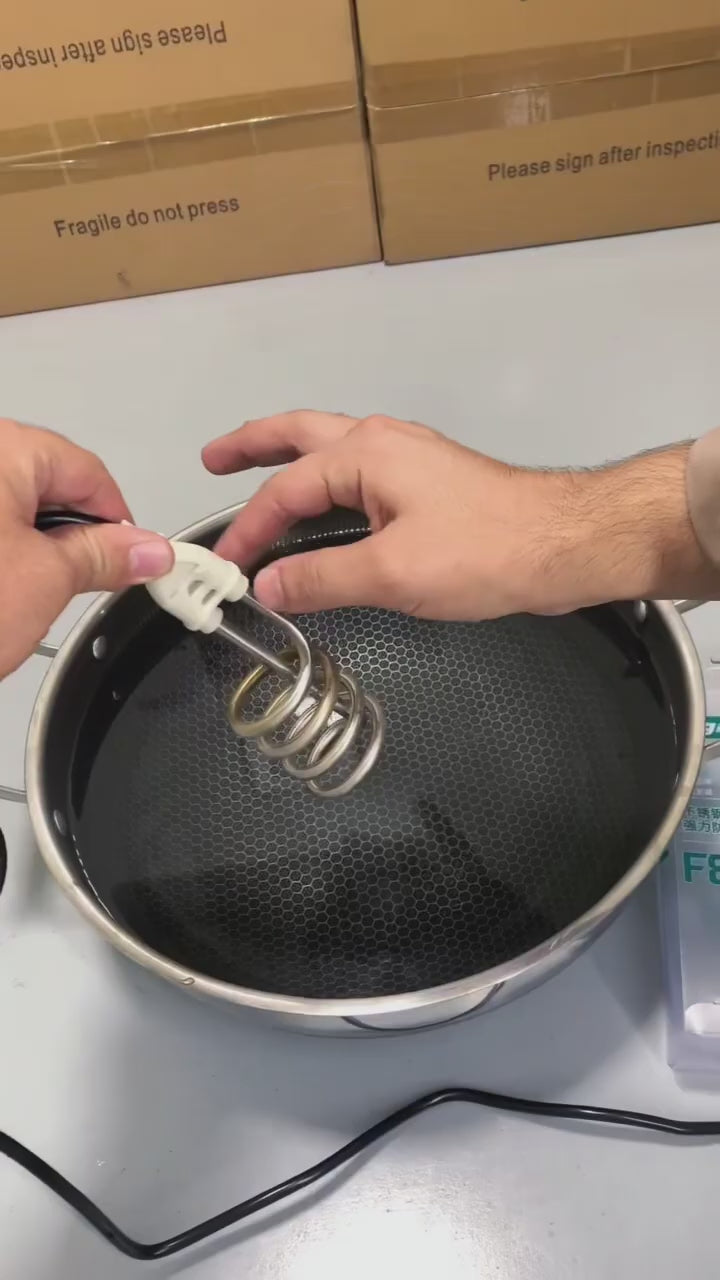 NSG F8 Electric Water Heating Rod 2000W perfect for winter weather - with box