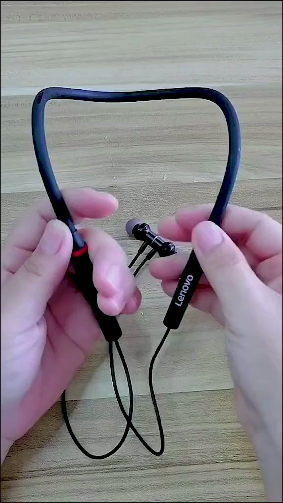 Lenovo HE05X Wireless Neckband Bluetooth Headset – Premium Sound Quality, Deep Bass.