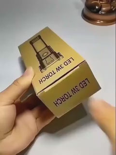 High-power Led Torch Light Rechargeable Flashlight And Multifunctional Tactical Hammer & Power Bank To Charge the Phone With Box (random Color)